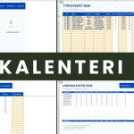 Lomakalenteri Excel