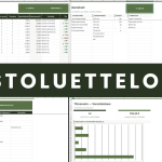 Varastoluettelo Excel