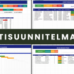 Projektisuunnitelma Excel