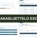 Osakasluettelo Excel